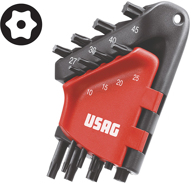 CHIAVI MASCHIO TORX PIEGATE USAG 280STX/8C        