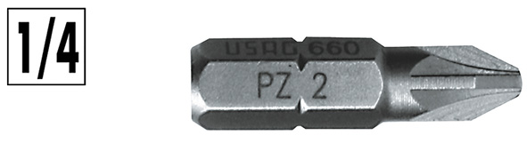 INSERTI 1/4 VITI CROCE POZIDRIV USAG 660 PZ       