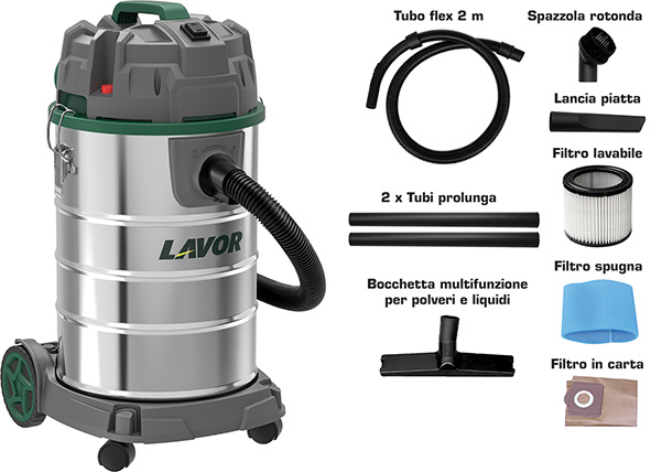 ASPIRATORE ASPIRALIQUIDI LAVOR DOZZY POWER 30XS   