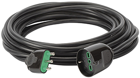 PROLUNGHE LINEARI FME 16A SCHUKO EXTRA LUNGHE NERE