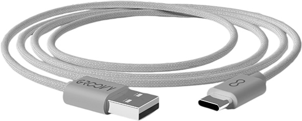 CAVO GROOVY USB-A / TYPE-C * FAST CHARGE 2.0A     