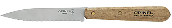 COLTELLI OPINEL SEGHETTATI ART.113 MANICO FAGGIO  