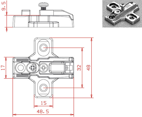 BASE SALICE STANDARD B2R3E69 15                   