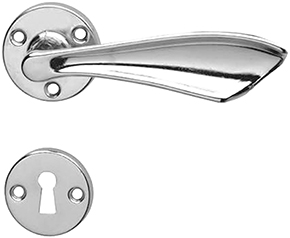 MANIGLIE ZIRAL FARFALLA COPPIA F.PATENT           