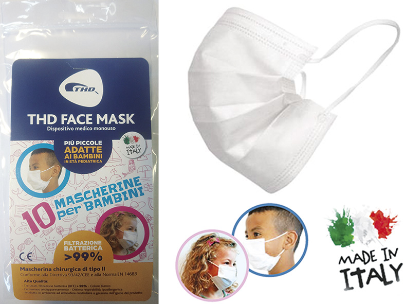 MASCHERINA CHIRURGICA THD FACE MASK * BAMBINI *   