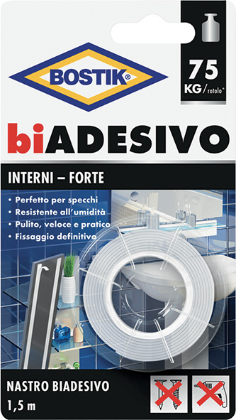 NASTRO BIADESIVO BOSTIK INTERNI FORTE             