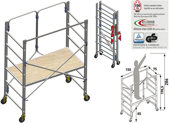 TRABATTELLO ALLUMINIO FACAL MOD.SPECIAL PIEGO     