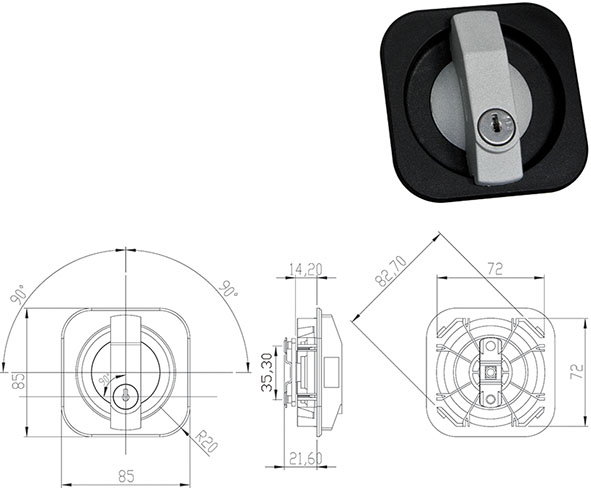 SERRATURE PER MOBILI OMR 165627                   