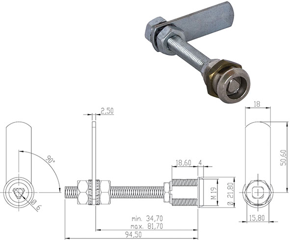 SERRATURE PER MOBILI OMR 160500                   