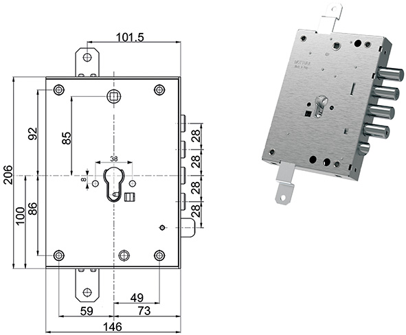 SERRATURE MOTTURA PORTE BLINDATE 82571W8F7Q       
