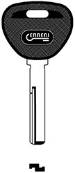CHIAVI AUTO TRANSPONDER T00HF49P                  
