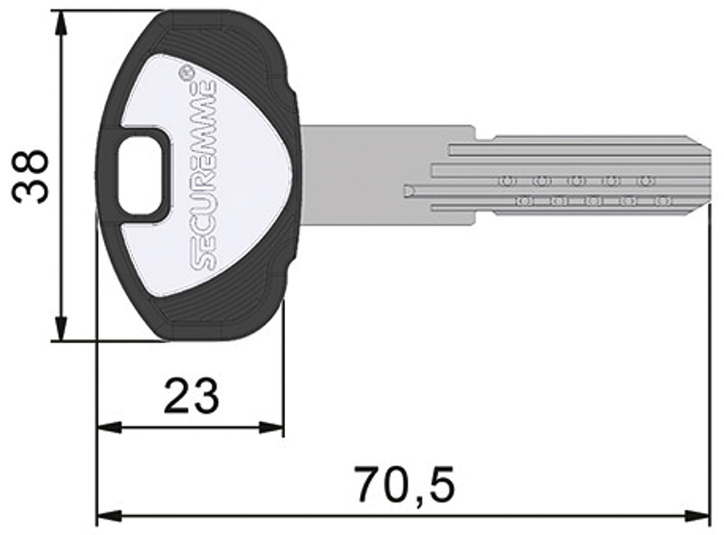 CHIAVI PUNZONATE SECUREMME K2                     