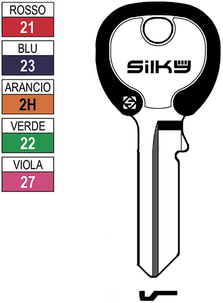 CHIAVI NAZIONALI SILKY VI080DZ                    